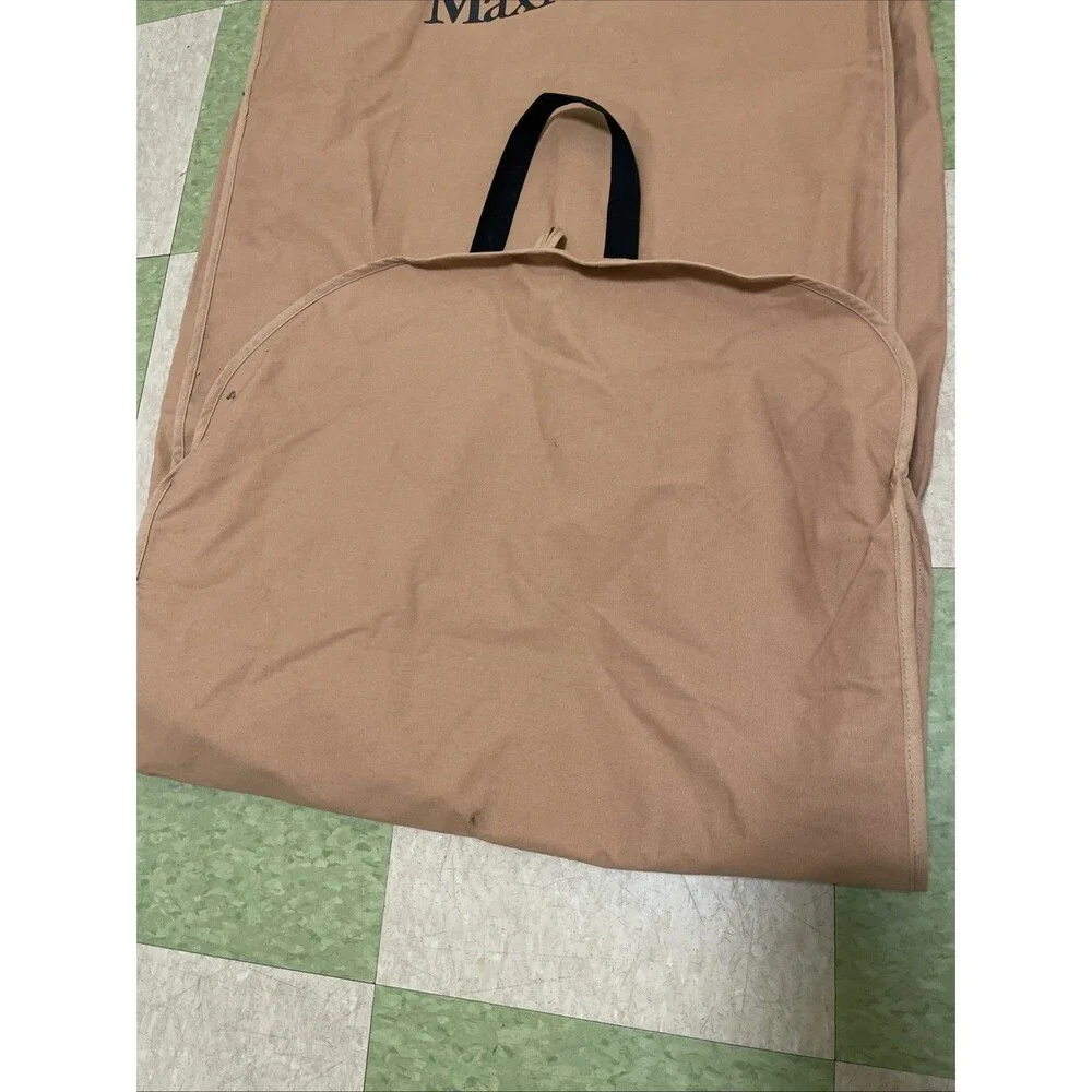 Max Mara Cotton Garment Bag Tan Black Travel Bag Suitor
